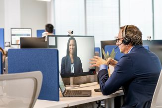 Zestaw słuchawkowy Bluetooth Poly Voyager 4320 MS Teams Certified USB-A Headset +BT700 dongle 77Y98AA - 5