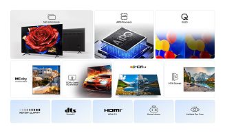Telewizor TCL 65P7K QLED 65'' 4K Ultra HD Google TV Dolby Atmos DVB-T2 Metaliczny - 9