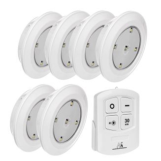MACLEAN 6X LAMPKA LED NA BATERIE BEZPRZEWODOWA Z PILOTEM MCE165 - 6