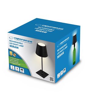 ESPERANZA LAMPKA BIURKOWA LED MIRAM CZARNA ELD119K - 3