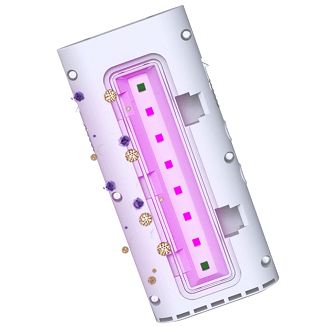 POWERNEED SOLARNA BAKTERIOBÓJCZA LAMPA UV 1000LM, NEUTRALIZACJA WIRUSÓW, LED X20, PV 1W, CZUJNIK RUCHU I ZMIERZCHOWY SWL-15 - 4