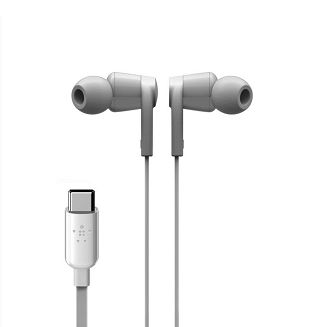 BELKIN SŁUCHAWKI PRZEWODOWE USB-C DOUSZNE BIAŁE - 6