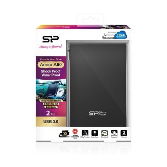 Dysk zewnętrzny HDD Silicon Power Armor A80 (2TB; 2.5