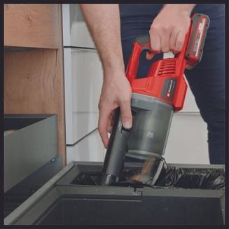 Einhell TE-SV 18 Li-Solo 2-in-1 stick vacuum Bateria Suchy Bez worka Czarny, Czerwony - 11