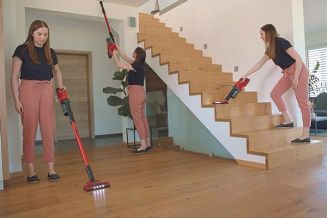 Einhell TE-SV 18 Li-Solo 2-in-1 stick vacuum Bateria Suchy Bez worka Czarny, Czerwony - 9