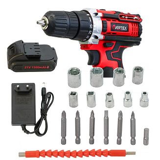 VERTEX WKRĘTARKA 21V /2x1,5Ah WALIZKA - 3