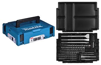 MAKITA ZESTAW WIERTEŁ SDS + DŁUTA 17szt. W WALIZCE MAKPAC - 3