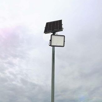 Projektor LED Solarny V-TAC 15W Pilot, AUTO, Timer, IP65 Czarny VT-120W 4000K 1200lm - 7