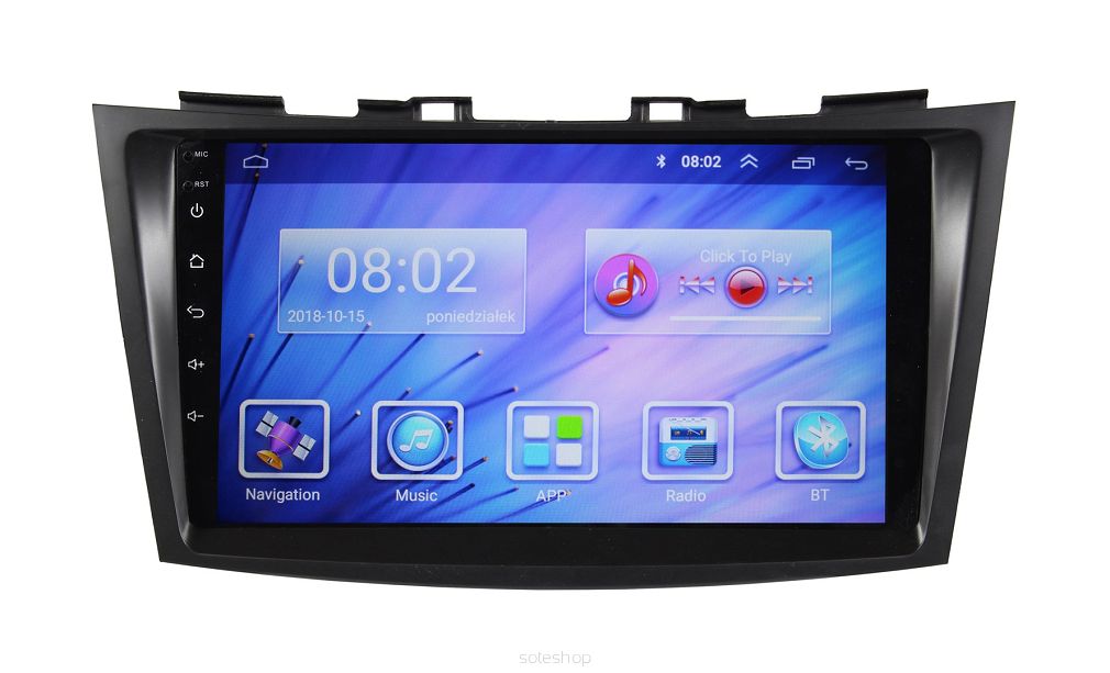 Radio nawigacja GPS Suzuki Swift 2010-2017 Android