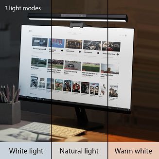 Lampka LED lightbar do komputera/monitora regulowana Maclean, 3 kolory światła, regulacja jasności, USB Type-C, 5V, MCE620 - 5