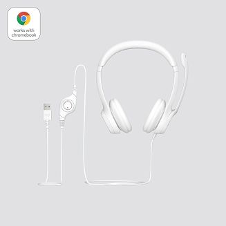 Logitech H390 Zestaw słuchawkowy Przewodowa Opaska na głowę Biuro/centrum telefoniczne USB Typu-A Biały - 7