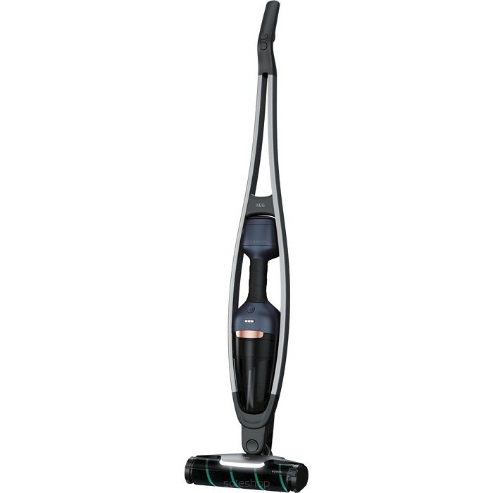 AEG QX9-1-P5IB Pionowy odkurzacz Bateria Suchy Bez worka 0,35 l Czarny, Indygo, Srebrny