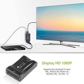 Konwerter AV Euro SCART do HDMI 720p/1080p Techly - 6