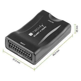 Konwerter AV Euro SCART do HDMI 720p/1080p Techly - 5
