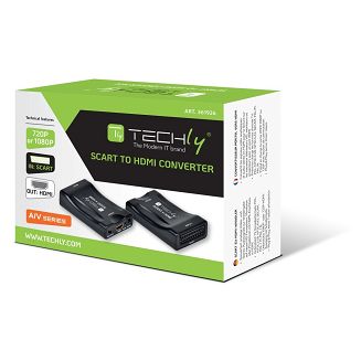 Konwerter AV Euro SCART do HDMI 720p/1080p Techly - 3