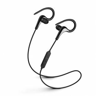Słuchawki bezprzewodowe, z mikrofonem, ze słuchawkami SAVIO WE-03 (dokanałowe, sportowe bezprzewodowe, Bluetooth z wbudowanym mikrofonem kolor czarny