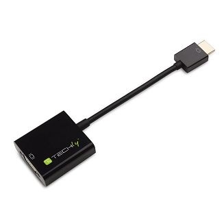 Techly IDATA HDMI-VGA4 adapter kablowy VGA (D-Sub) HDMI Type C (Mini) Czarny - 5