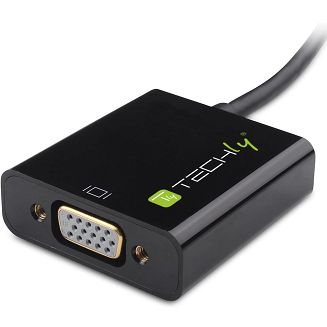 Techly IDATA HDMI-VGA4 adapter kablowy VGA (D-Sub) HDMI Type C (Mini) Czarny - 4