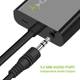Techly IDATA HDMI-VGA4 adapter kablowy VGA (D-Sub) HDMI Type C (Mini) Czarny - 12
