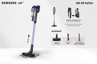 Odkurzacz pionowy Samsung Jet 60 Turbo VS15A6031R4/ET - 2