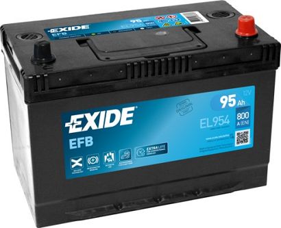 Akumulator Exide EFB EL954, akumulator samochodowy EFB (Enhanced Flooded Battery), 95 Ah, 12 V, 800 A