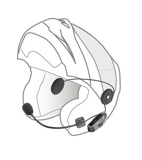 Interkom motocyklowy INTERPHONE U-COM 6R, komplet na 2 kaski - 7