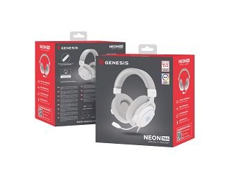 GENESIS Neon 764 Zestaw słuchawkowy Przewodowa Opaska na głowę Gaming USB Typu-A Biały - 5
