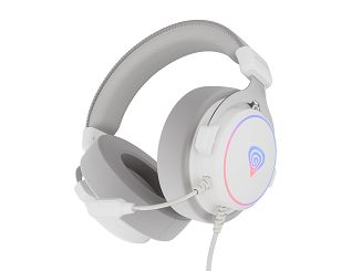 GENESIS Neon 764 Zestaw słuchawkowy Przewodowa Opaska na głowę Gaming USB Typu-A Biały - 3
