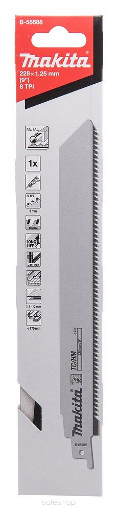Makita B-55588 wyrzynarka, piła wyrzynarkowa oraz ostrze do piły tarczowej Z węglika wolframu (TC) 1 szt.
