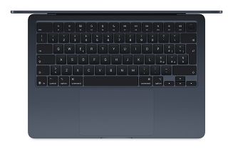 Apple 13-inch MacBook Air: Apple M4 chip with 10-core CPU and 10-core GPU, 24GB, 512GB SSD - Midnight - 3