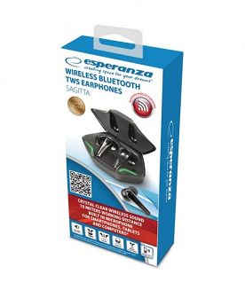 ESPERANZA SŁUCHAWKI DOUSZNE BLUETOOTH TWS SAGITTA EH231K - 10