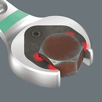 Zestaw kluczy płasko-oczkowych z grzechotką 6000 Joker z listą magnetyczną - 10