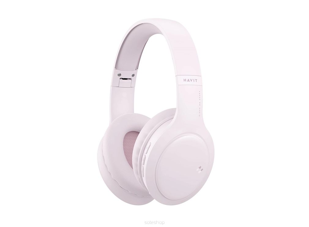 Bezprzewodowe słuchawki nauszne Havit H633BT (różowy)