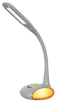 Nowoczesna lampka na biurko wielokolorowa RGB LED Activejet VENUS RGB szara z funkcją oświetlenia nocnego - 6