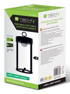 Techly I-LAMP-TABLE1 lampa stołowa Niewymienialne źródło światła 3 W LED Czarny - 3