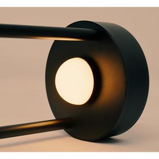 Techly I-LAMP-TABLE1 lampa stołowa Niewymienialne źródło światła 3 W LED Czarny - 4