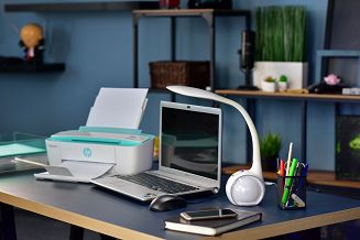 Lampka na biurko stołowa biurkowa LED Activejet RAINBOW RGB biała - 6