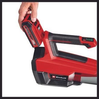 Einhell GP-LB 18/200 akumulatorowa dmuchawa do liści 200 km/h Czarny, Czerwony, Srebrny - 7