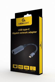 GEMBIRD ADAPTER USB-C -> LAN RJ-45 1GB NA KABLU - 3