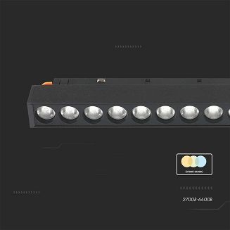 Oprawa Szynosystemu 48V V-TAC 14W LED SMART WiFi TRACKLIGHT 3w1 Czarna VT-3614 2700K-6400K 1300lm - 5