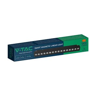 Oprawa Szynosystemu 48V V-TAC 14W LED SMART WiFi TRACKLIGHT 3w1 Czarna VT-3614 2700K-6400K 1300lm - 3