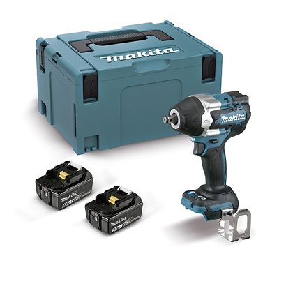 Klucz udarowy MAKITA DTW700RTJ akumulatorowy wkrętak 1/2" 2x LXT 18V 5,0Ah Czarny, Niebieski