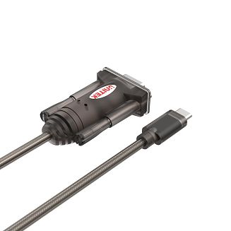 UNITEK ADAPTER USB-C - 1X RS-232, Y-1105K - 3