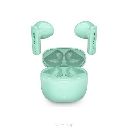 Sistem Energetyczny | Słuchawki True-Wireless | Muzyka uliczna | Łączność Bluetooth | Douszne | Mikrofon | Bezprzewodowy | Zielony