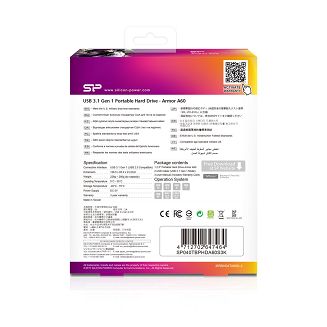 Dysk zewnętrzny HDD Silicon Power Armor A60 (4TB; 2.5