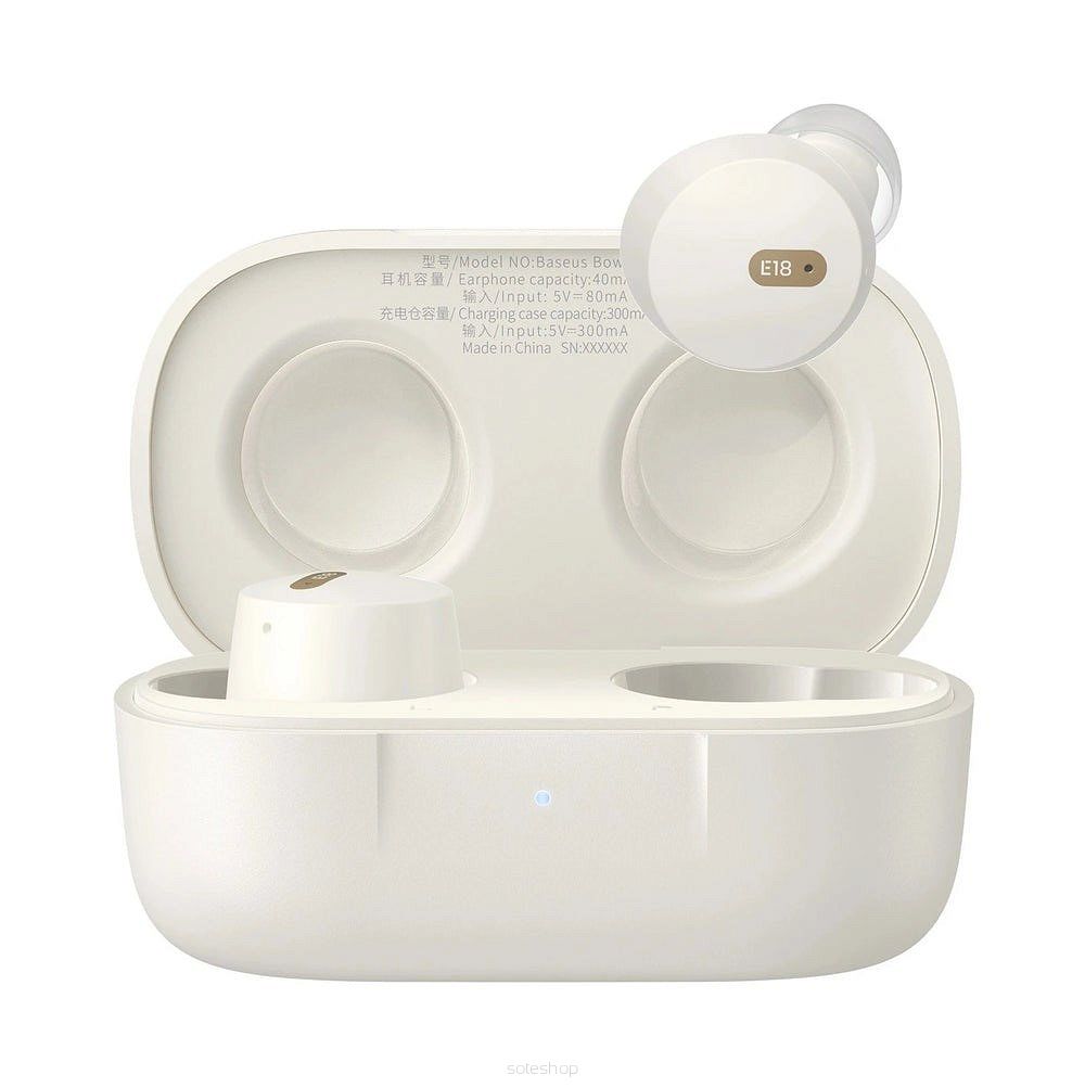 Słuchawki bezprzewodowe Baseus Bowie E18 (biały)