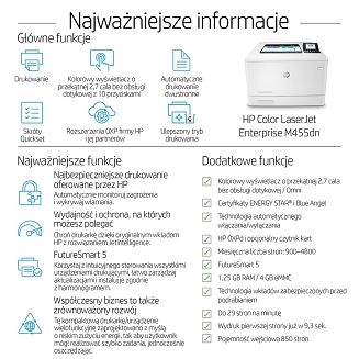 Drukarka HP Color LJ Pro M455DN - 18