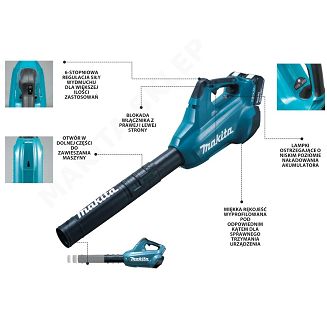 Dmuchawa do liści MAKITA DUB362Z - 5