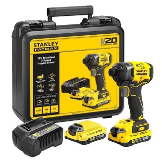 Stanley SFMCF820D2K wkrętak zasilany/zakrętark udarowy 2900 RPM Czarny, Żółty - 12