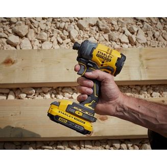 Stanley SFMCF820D2K wkrętak zasilany/zakrętark udarowy 2900 RPM Czarny, Żółty - 4